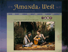 Tablet Screenshot of amandawestmusic.com